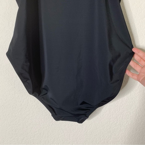 Andie Womens black the full coverage Amalfi one piece swimsuit L NWT - Picture 7 of 9